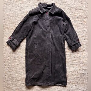 Women's Black Newport News Corduroy Coat 11/12